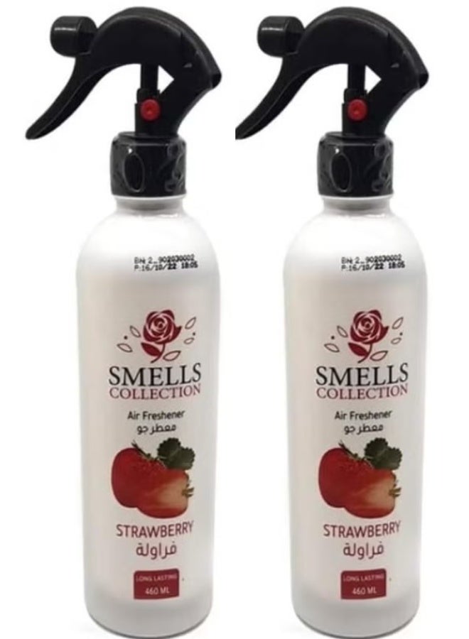 SMELLS COLLECTION 2 pcs of Air Freshener With Strawberry Scent 460 ml - Image 1